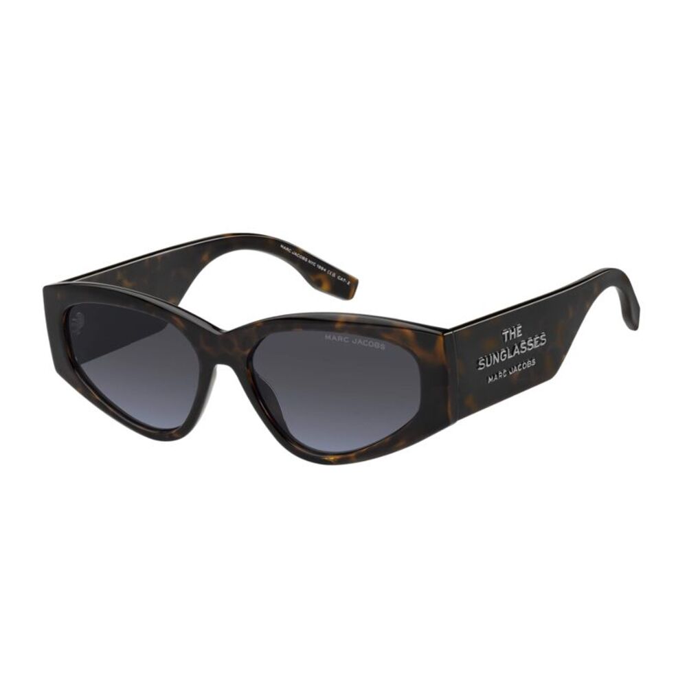 Marc Jacobs Sunglasses Cat Eye Full Rim, Havana Frame and Grey Azure Lens